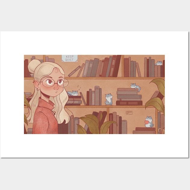 Geek girl Wall Art by dariko art